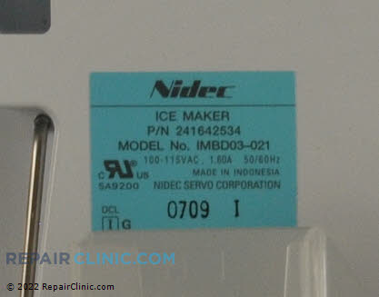 Ice Maker Assembly 241642534 Alternate Product View