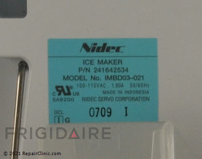 Ice Maker Assembly 241642534 Alternate Product View