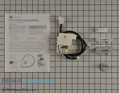 GE WH08X37938 Lid Lock Service Kit (AP7225583