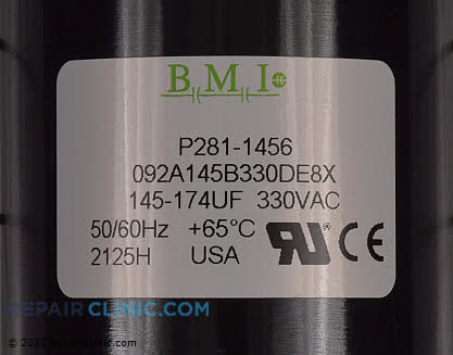 Run Capacitor P281-1456 Alternate Product View