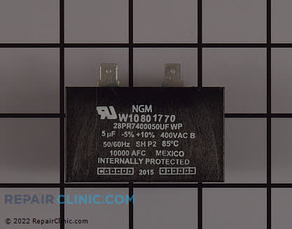 Capacitor W10801770 Alternate Product View