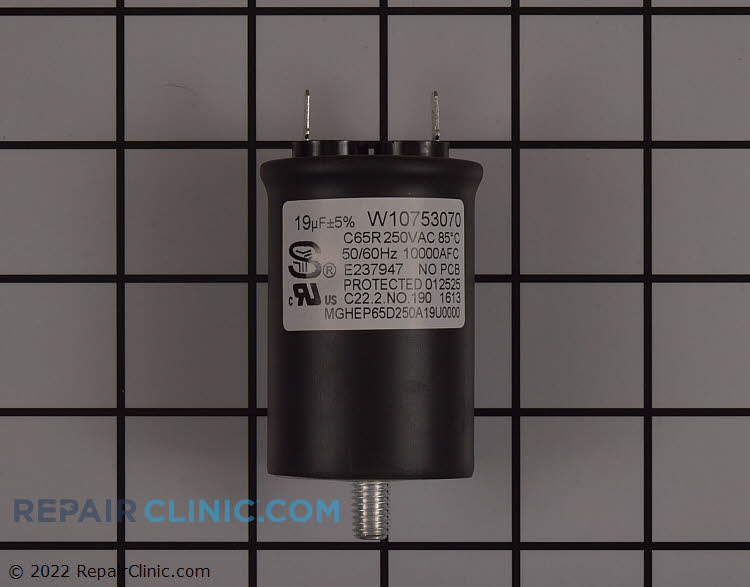 Dishwasher Capacitor W10753070 Fast Shipping Repair Clinic