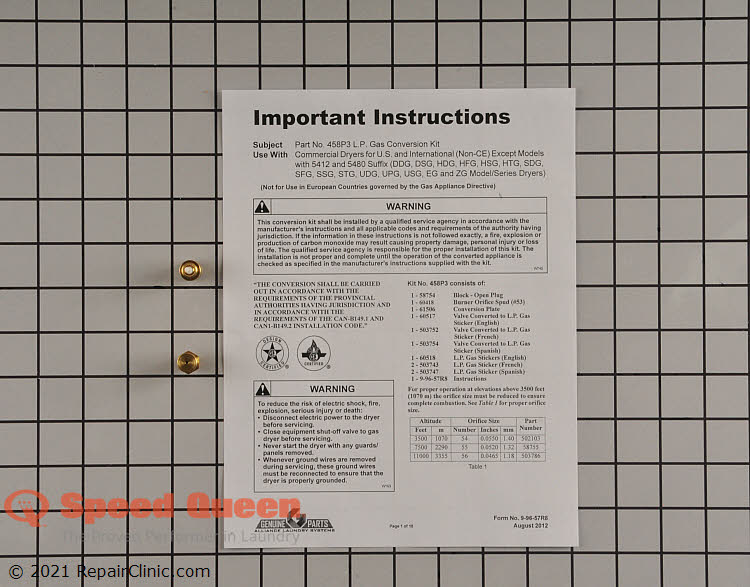 Conversion Kit 458P3 Alternate Product View
