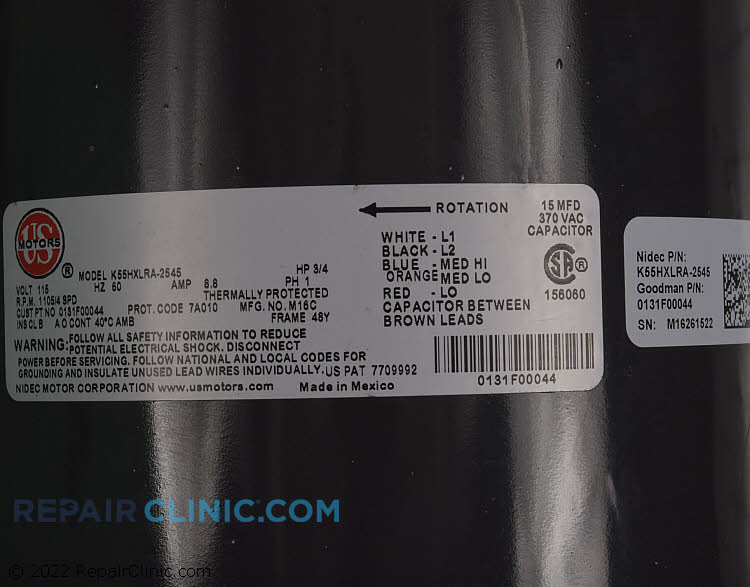 Motor 0131F00044S Alternate Product View