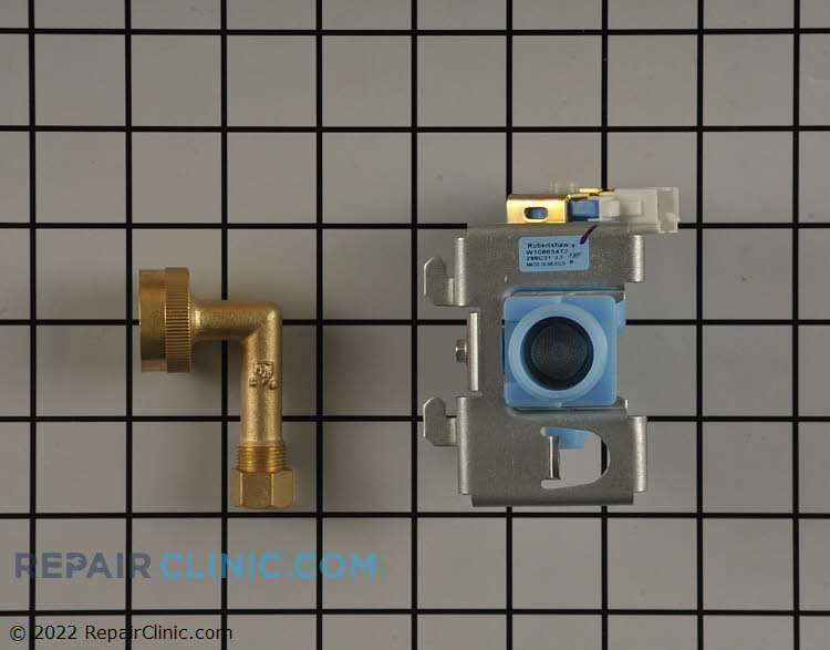 Dishwasher water inlet valve. <br>New design no longer includes or requires the mounting bracket. Valve mounts directly on the frame.  <br>If the dishwasher won't fill properly, then the water valve is likely restricted and will need replacement.