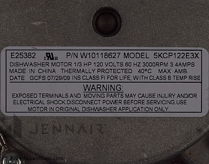 Circulation Pump Motor 6-919922 Alternate Product View