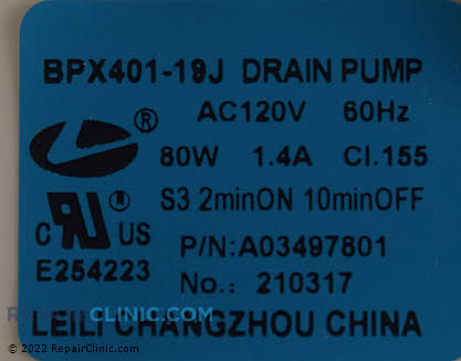 Drain Pump 5304505209 Alternate Product View