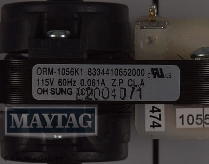 Evaporator Fan Motor W10315091 Alternate Product View