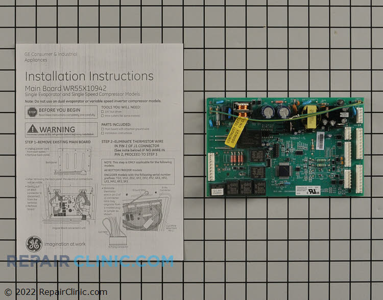 GE Refrigerator Main Control Board Replacement WR55X10942 Repair Clinic