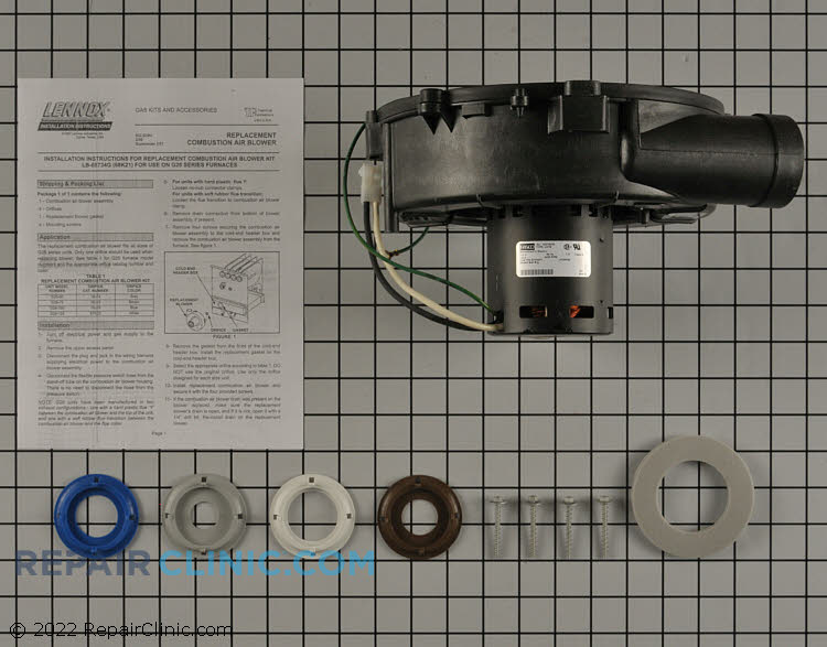 Wood Furnace Blower Combustion Blower Assembly For Lennox Part
