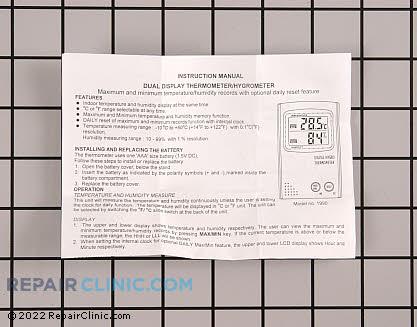 Hygrometer - Thermometer 1990 Alternate Product View