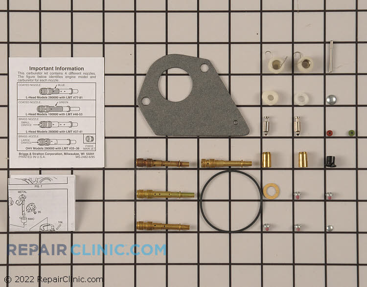 Carburetor Repair Kit 497535 Alternate Product View