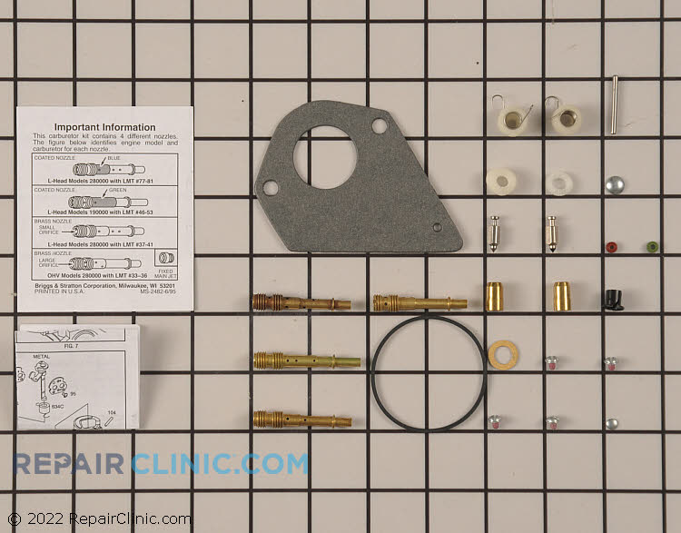 Carburetor Repair Kit 497535 Alternate Product View