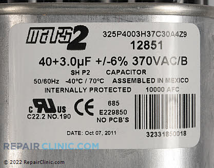 Dual Run Capacitor C3403L Alternate Product View