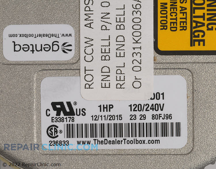 Blower Motor 0231K00036A Alternate Product View