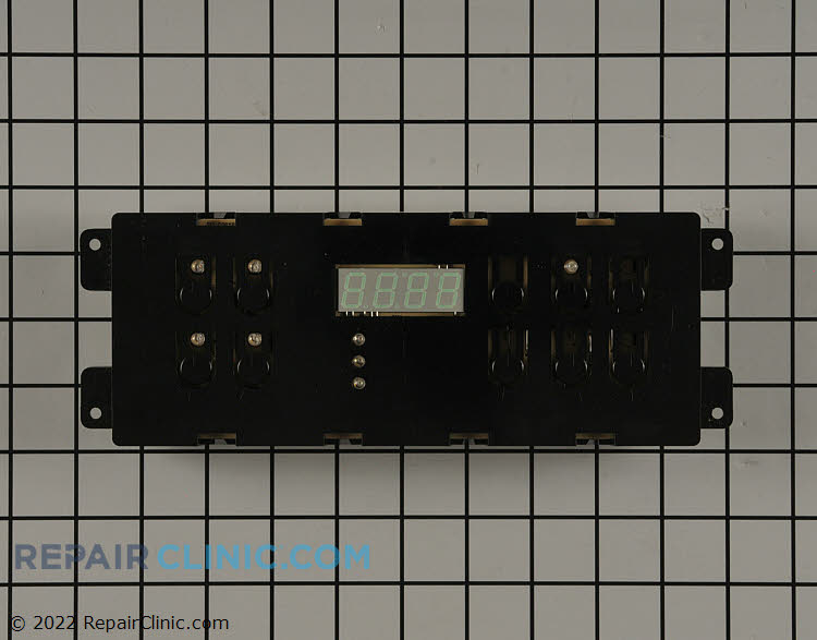 Electronic oven control board. The control board displays the time of day and controls the oven bake, broil, and self-cleaning functions. If your oven won't heat, test your oven's heating elements and confirm that the oven is receiving power before replacing the control board.