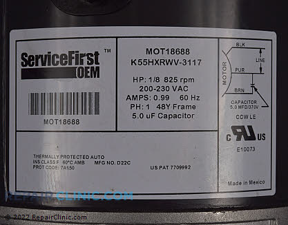 Blower Motor MOT18688 Alternate Product View