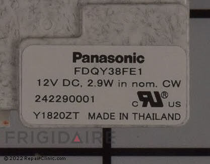 Evaporator Fan Motor 242290001 Alternate Product View