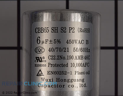 Start Capacitor CPT02520 Alternate Product View