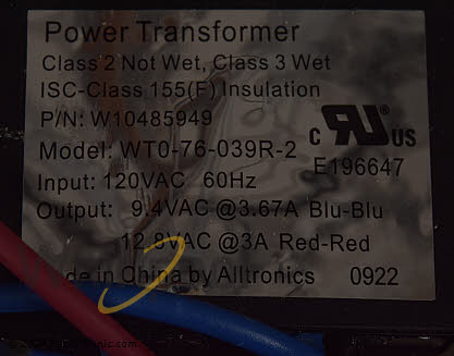 Transformer WPW10485951 Alternate Product View