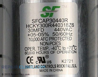 Run Capacitor SFCAP30440R Alternate Product View