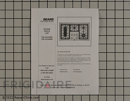 Parts Catalog 5995575353 Alternate Product View