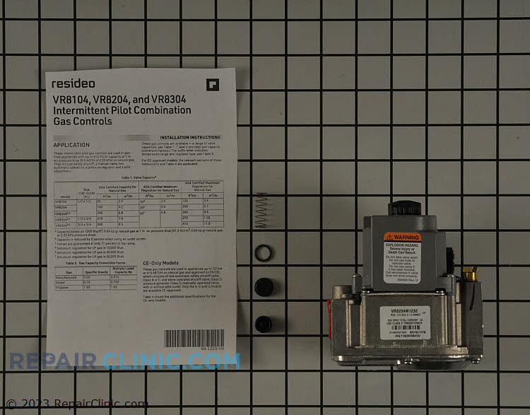 1162036 Gas Valve Assembly