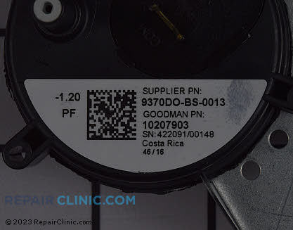 Pressure Switch 10207903 Alternate Product View