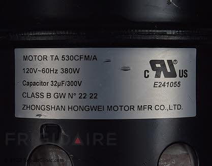Vent Fan Motor 5304529524 Alternate Product View