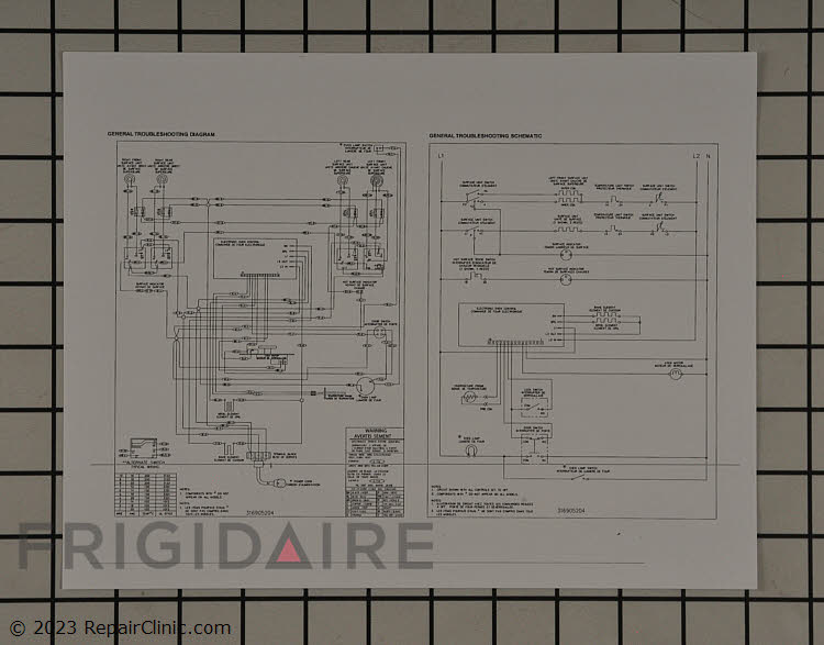 316905204 Range/Stove/Oven Tech Sheet
