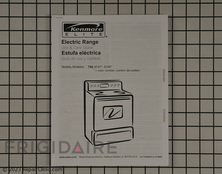 316544302 Kenmore Range/Stove/Oven Manual