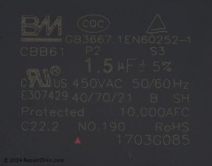 Capacitor 5304510668 Alternate Product View