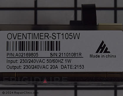 Clock Assembly A02169805 Alternate Product View