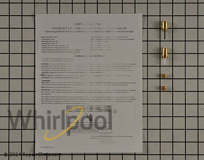 Conversion Kit W11581317 | Whirlpool Replacement Parts