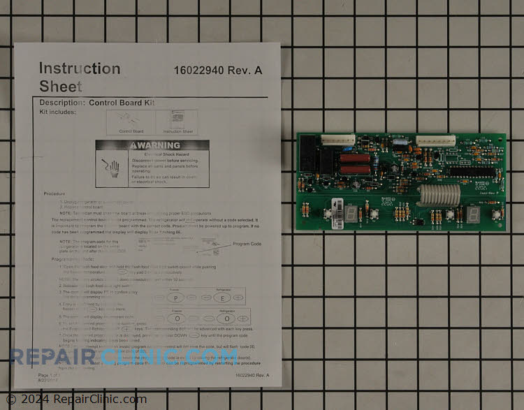 WPW10503278 Control Board