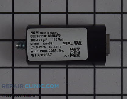 Capacitor W10701357 Alternate Product View