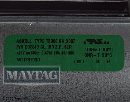 Cooling Fan W11598119 Alternate Product View