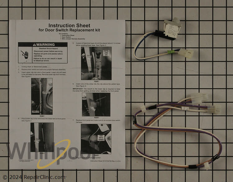 ダーリッチ Whirlpool Door Switch W10702726 | Whirlpool Replacement Parts