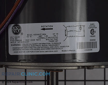 Condenser Fan Motor 10584308S Alternate Product View