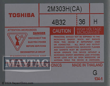 Magnetron W11578959 Alternate Product View