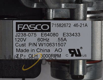 Convection Motor W10794022 Alternate Product View