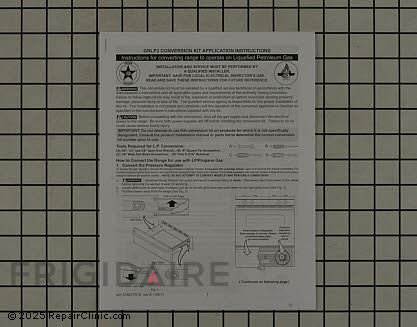 Instructions,lp conversion 316417518 Alternate Product View
