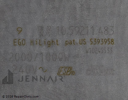 Coil Surface Element WPW10245533 Alternate Product View