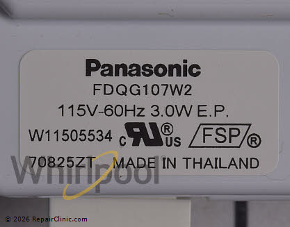 Condenser Fan Motor W11613295 Alternate Product View