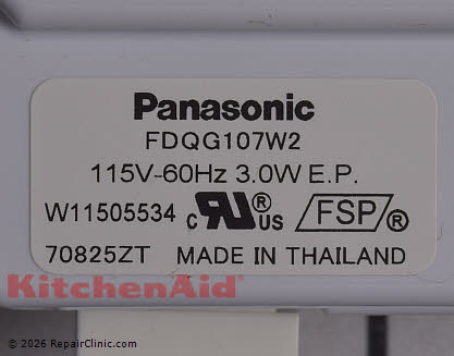 Condenser Fan Motor W11613295 Alternate Product View