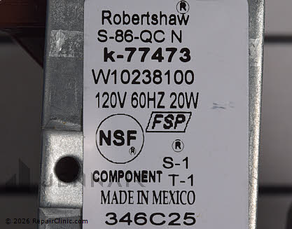 Water Inlet Valve WPW10238100 Alternate Product View
