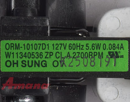 Evaporator Fan Motor W11499658 Alternate Product View