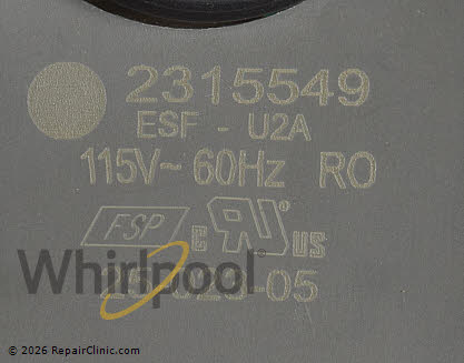 Evaporator Fan Motor WP2315549 Alternate Product View